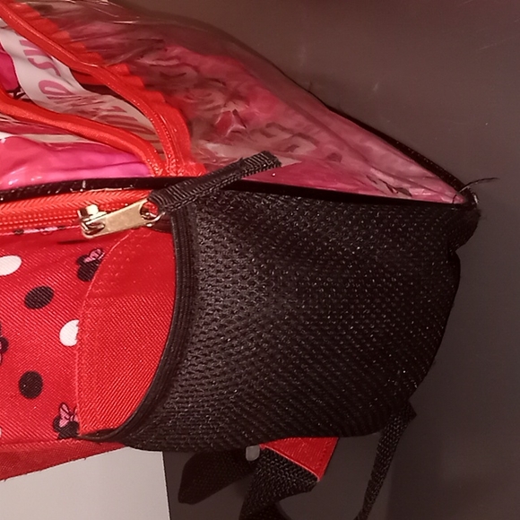 Disney Minnie Mouse Backpack w/Water Bottle - Picture 8 of 10